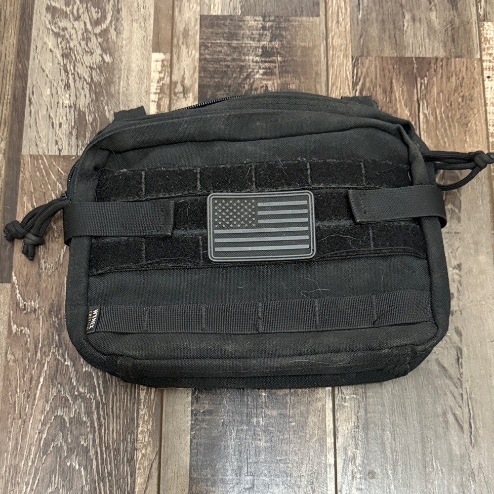 Black Tactical Toiletry Pouch with - Men Bags